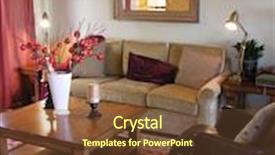  Presentation with room - Amazing presentation having living room interior of a home backdrop and a tawny brown colored foreground