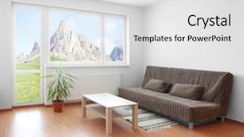  Presentation with mountain view - PPT layouts featuring living-room-with-beautiful-mountain background and a white colored foreground