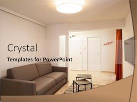 Living Room With Coffee Table PPT template 74 | CrystalGraphics