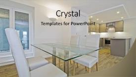  Presentation with dining table - Beautiful presentation featuring living room with dining table backdrop and a soft green colored foreground