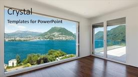  Presentation with house window - Amazing presentation having living room with large window backdrop and a soft green colored foreground