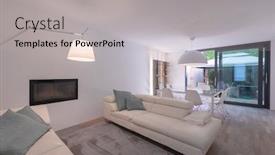  Presentation with light hanging - Amazing slides having living-room-with-light-leather backdrop and a light gray colored foreground