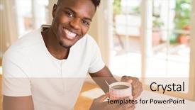  Presentation with african american seniors - Amazing slides having living trust - african american man smiling confident backdrop and a coral colored foreground