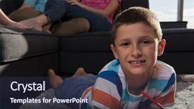  Presentation with young children playing - PPT layouts having living trust - happy young family playing together background and a  colored foreground