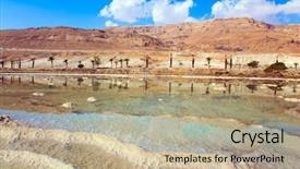  Presentation with water heat - PPT layouts enhanced with living water of the dead background and a coral colored foreground