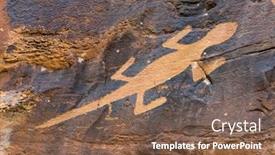  Presentation with native americans - Cool new slides with lizard-rock-art-petroglyphs backdrop and a violet colored foreground