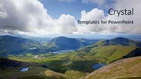  Presentation with united kingdom - Presentation theme with llanberis pass snowdonia wales background and a light blue colored foreground