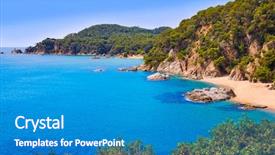  Presentation with spain - Audience pleasing slide deck consisting of lloret de mar of costa backdrop and a teal colored foreground