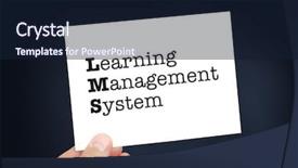  Presentation with lms - PPT layouts with lms concept background and a wine colored foreground