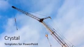  Presentation with balance - Cool new slide deck with load balance - jib with blue sky background backdrop and a light blue colored foreground