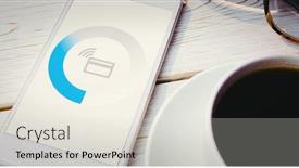  Presentation with loading - Presentation theme featuring loading-screen-against-smartphone background and a light gray colored foreground