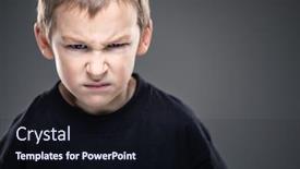  Presentation with young children - Presentation theme consisting of loads-of-aggression background and a wine colored foreground