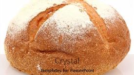  Presentation with isolation - Beautiful presentation design featuring loaf of white mountain bread side view shot as is not an isolation backdrop and a red colored foreground