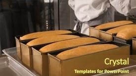  Presentation with molds - Cool new theme with molds factory - loaf tins with fresh bread backdrop and a tawny brown colored foreground