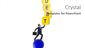  Presentation with loan - PPT theme featuring loan-and-debt-concept background and a white colored foreground