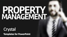  Presentation with facilities management - Presentation theme enhanced with loan facilities - business man with the text background and a black colored foreground