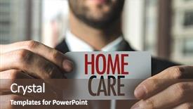  Presentation with home loan - PPT layouts featuring loan facilities - home care background and a tawny brown colored foreground