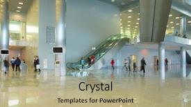  Presentation with urban - Cool new presentation with lobby floor - modern urban interior backdrop and a mint green colored foreground