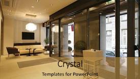  Presentation with lobby - Beautiful presentation featuring lobby interior backdrop and a  colored foreground