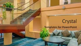  Presentation with five stars - Colorful presentation theme enhanced with lobby of the five star backdrop and a gold colored foreground