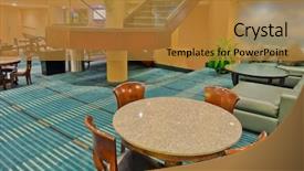  Presentation with five stars - Slides with lobby of the five stars background and a gold colored foreground