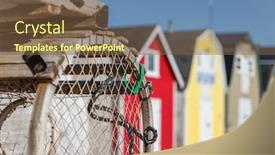  Presentation with long island ny - Presentation theme consisting of lobster-barns-and-lobster-pots background and a tawny brown colored foreground