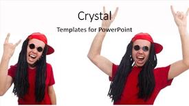  Presentation with long term planning - Colorful PPT theme enhanced with loc - young man with long dreads backdrop and a sky blue colored foreground