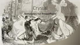  Presentation with animal and plants illustration - Cool new theme with loc-il-du fairies old backdrop and a light gray colored foreground