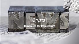  Presentation with lead - Beautiful slide deck featuring local knowledge - news in lead characters backdrop and a  colored foreground