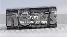  Presentation with lead - Amazing slide deck having local knowledge - news in lead characters backdrop and a  colored foreground