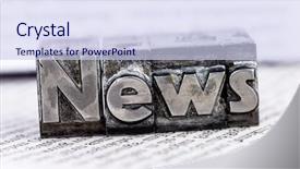  Presentation with lead - Audience pleasing slides consisting of local knowledge - news in lead letters backdrop and a  colored foreground