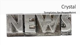  Presentation with lead - Cool new PPT layouts with local knowledge - news in lead letters backdrop and a  colored foreground