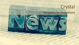  Presentation with lead - Theme consisting of local knowledge - news in lead letters background and a  colored foreground