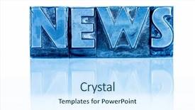  Presentation with lead - Presentation theme consisting of local knowledge - news in lead letters background and a  colored foreground