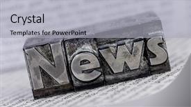  Presentation with lead - Presentation theme having local knowledge - news in lead letters background and a  colored foreground