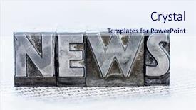  Presentation with lead - Slide deck featuring local knowledge - news in lead letters background and a sky blue colored foreground