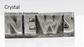  Presentation with newsletters - Beautiful PPT theme featuring local knowledge - word news written with lead backdrop and a  colored foreground
