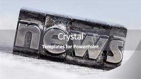  Presentation with newsletters - Slides enhanced with local knowledge - word news written with lead background and a  colored foreground