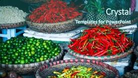  Presentation with vietnam hanoi - Amazing presentation theme having local market in hanoi vietnam backdrop and a ocean colored foreground