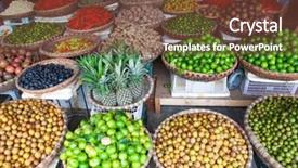  Presentation with vietnam hanoi - Colorful presentation design enhanced with local market in hanoi backdrop and a tawny brown colored foreground