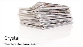  Presentation with news - Presentation theme enhanced with local news - newspaper background and a cream colored foreground
