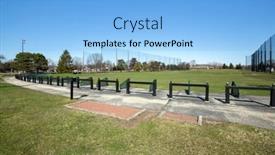  Presentation with golf driving range - Theme with local-park-district-closes background and a light blue colored foreground