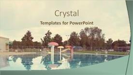  Presentation with done - PPT theme featuring local public pool done with a soft instagram filter background and a lemonade colored foreground