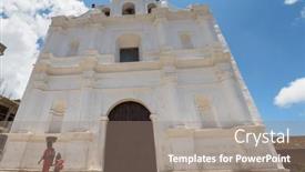  Presentation with guatemala - Slide set consisting of local-woman-on-the-street background and a gray colored foreground