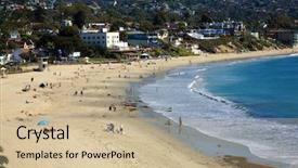  Presentation with laguna beach - Presentation theme enhanced with located in southern orange county background and a soft green colored foreground