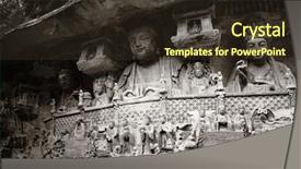  Presentation with heritage - Cool new presentation theme with located in suburb chongqing china backdrop and a tawny brown colored foreground