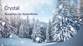  Presentation with happy new year 2022 - Slides enhanced with location carpathian national park ukraine background and a sky blue colored foreground