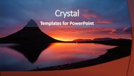  Presentation with awesome - Beautiful slide set featuring location place snaefellsnes peninsula iceland backdrop and a ocean colored foreground