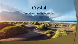  Presentation with batman - Cool new PPT theme with location stokksnes cape vestrahorn batman backdrop and a light blue colored foreground