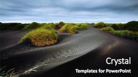  Presentation with landscape - Presentation featuring location stokksnes cape vestrahorn batman background and a black colored foreground